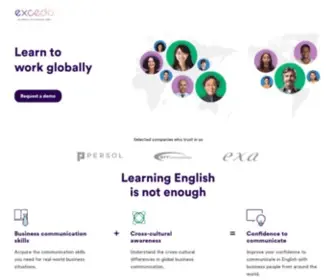 Excedo.com(Business english) Screenshot