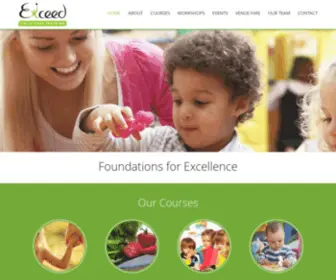 Exceedchildcaretraining.com.au(Accredited Child Care Courses) Screenshot