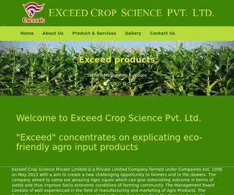 Exceedcropscience.com(Exceed Crop science Pvt Ltd) Screenshot