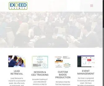 Exceedevents.com(Exceed Events) Screenshot