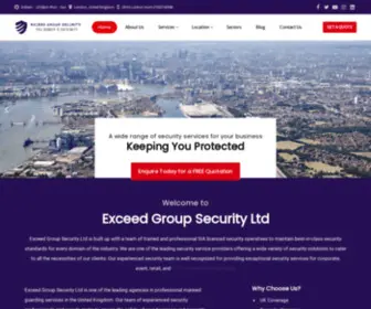 Exceedgroupsecurity.com(Exceed Group Security) Screenshot