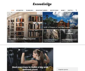 Exceedinlife.com(Exceed In Life Home) Screenshot