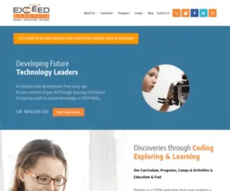 Exceedrobotics.com(Afterschool Robotics) Screenshot