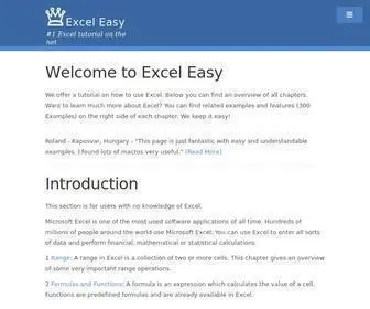 Excel-Easy.com(#1 Excel Tutorial on the Net) Screenshot