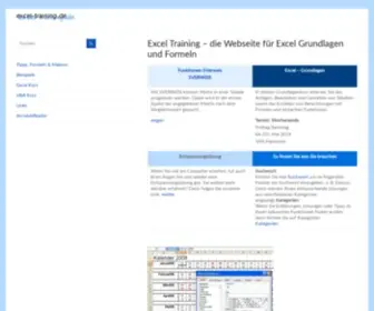 Excel-Training.de(Excel Training) Screenshot