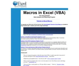 Excel-Vba.com(EXCEL Macros Tutorial) Screenshot