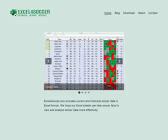 Excel4Soccer.com(Home) Screenshot