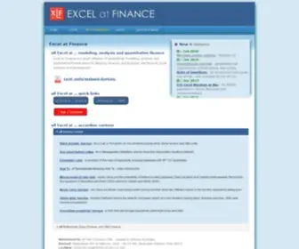 Excelatfinance.com(Excel at Finance) Screenshot