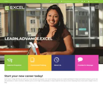 Excelcareercollege.com(Excel Career College) Screenshot