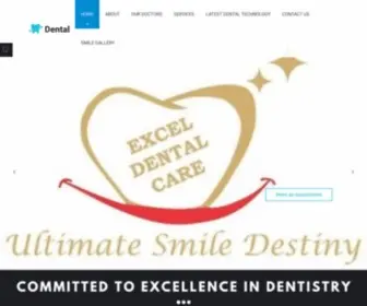 Exceldentalcare.in(Your Ultimate Smile Destiny . Our team) Screenshot