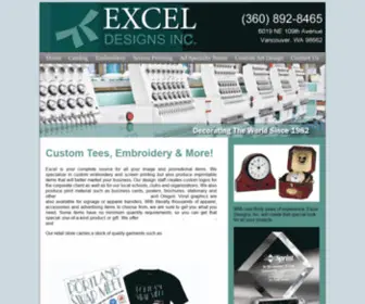 Exceldesigns.com(Embroidery Washington) Screenshot