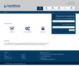 Excelenciaselecoes.com.br(Concurcursos) Screenshot