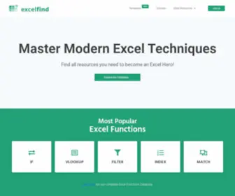 Excelfind.com(Find Everything To Master Excel) Screenshot