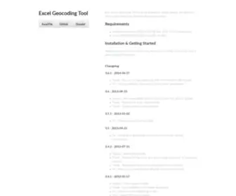 Excelgeocodingtool.com(Excel Geocoding Tool by maxrice) Screenshot