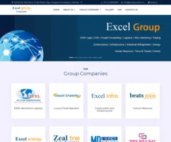 Excelgroup.co.in(Excel Group of Comapnies) Screenshot