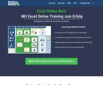 Excelhero.de(Excel lernen mit dem Excelhero Online Training Excelkurs) Screenshot