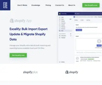 Excelify.io(Shopify Data Bulk Import Export Update & Migrate) Screenshot