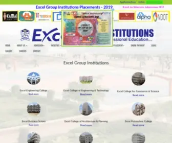 Excelinstitutions.com(Best Multi Disciplinary Campus) Screenshot