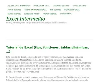 Excelintermedio.com(Tutorial de Excel (tips) Screenshot