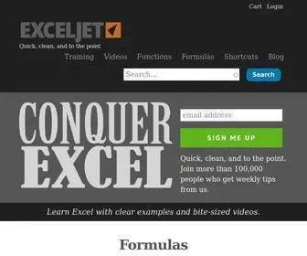 Exceljet.net(Work faster in Excel) Screenshot