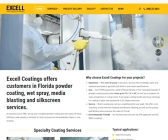 Excellcoatings.com(Excell Coatings) Screenshot