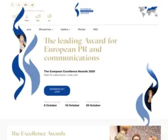 Excellence-Awards.com(The European Excellence Awards) Screenshot
