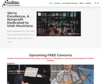 Excellenceconcerts.org(Music To Match The Mountains) Screenshot