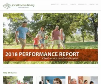Excellenceingiving.com(Excellence in Giving) Screenshot