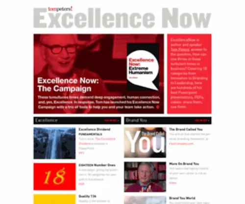 Excellencenow.com(Excellence Now) Screenshot