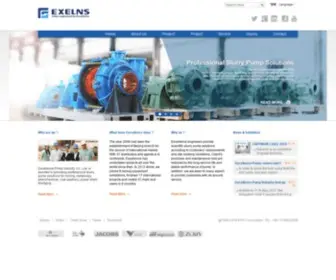 Excellencepumps.com(Professional Slurry Pump Solutions) Screenshot