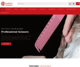 Excellent-Scissors.com(Hairdressing Supplies Online UK & Ireland) Screenshot