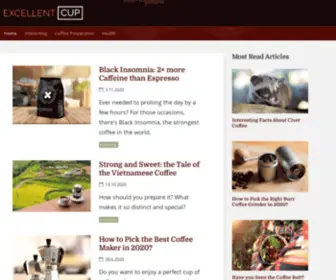 Excellentcup.com(Every cup of coffee can be excellent) Screenshot