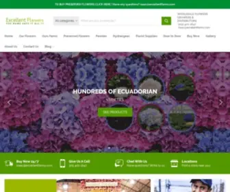 Excellentflowersinc.com(Fresh Flower distributors I Preserved Roses I Excellent Flowers Inc) Screenshot