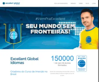 Excellentglobal.com.br(Excellent Global Idiomas) Screenshot