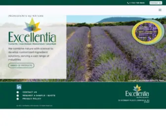 Excellentiainternational.com(Essential Oils) Screenshot