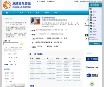 Excellogistics.cn(广州卓越国际货运代理有限公司 海运费查询) Screenshot