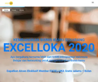 Excelloka.com(Sekarang #CumaButuhKomitmen untuk mengembangkan bisnis kamu) Screenshot