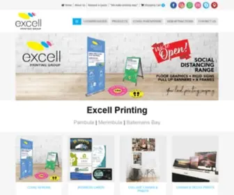 Excellprint.com.au(Excell Printing) Screenshot