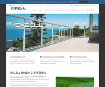 Excellrailing.com(Aluminum deck railing) Screenshot