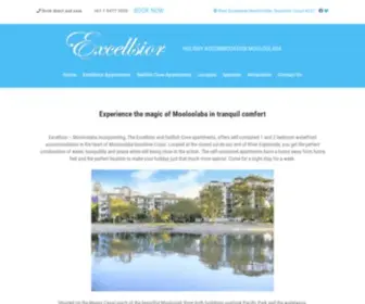 Excellsior.com.au(Best Holiday Accommodation in Mooloolaba) Screenshot