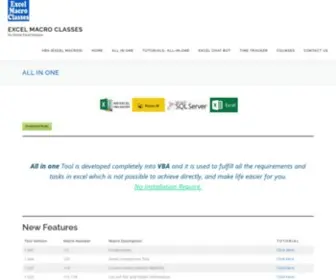 Excelmacroclasses.com(An Online Excel Solution) Screenshot