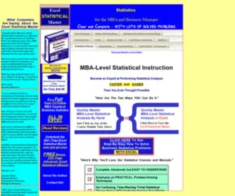 Excelmasterseries.com(Statistics in Excel for MBAs and Business Managers) Screenshot