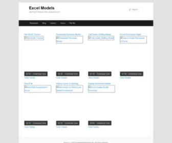 Excelmodelsforsale.com(Excel Models) Screenshot