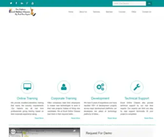 Excelonlineclasses.com(Excel Online Classes) Screenshot
