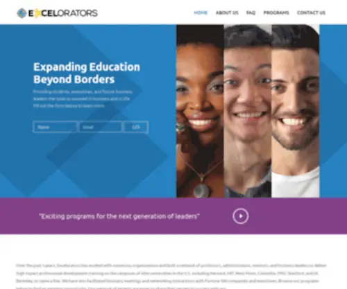 Excelorators.com(Education Beyond Borders) Screenshot