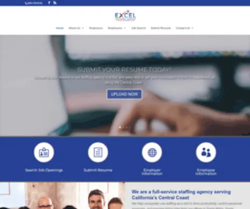 Excelpersonnelservices.com(Excel Personnel Services) Screenshot