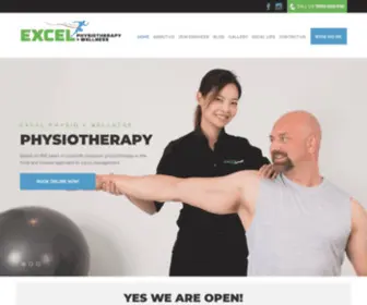Excelphysio.com.au(Physiotherapy Mascot) Screenshot