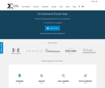 Excelrainman.com(Excel Rain Man) Screenshot