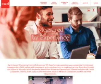 Excels.com.au(Recruitment & Training) Screenshot