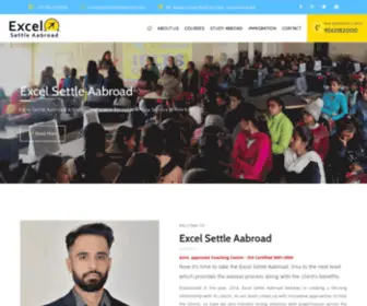 Excelsettleaabroad.com(Excel Settle Aabroad) Screenshot